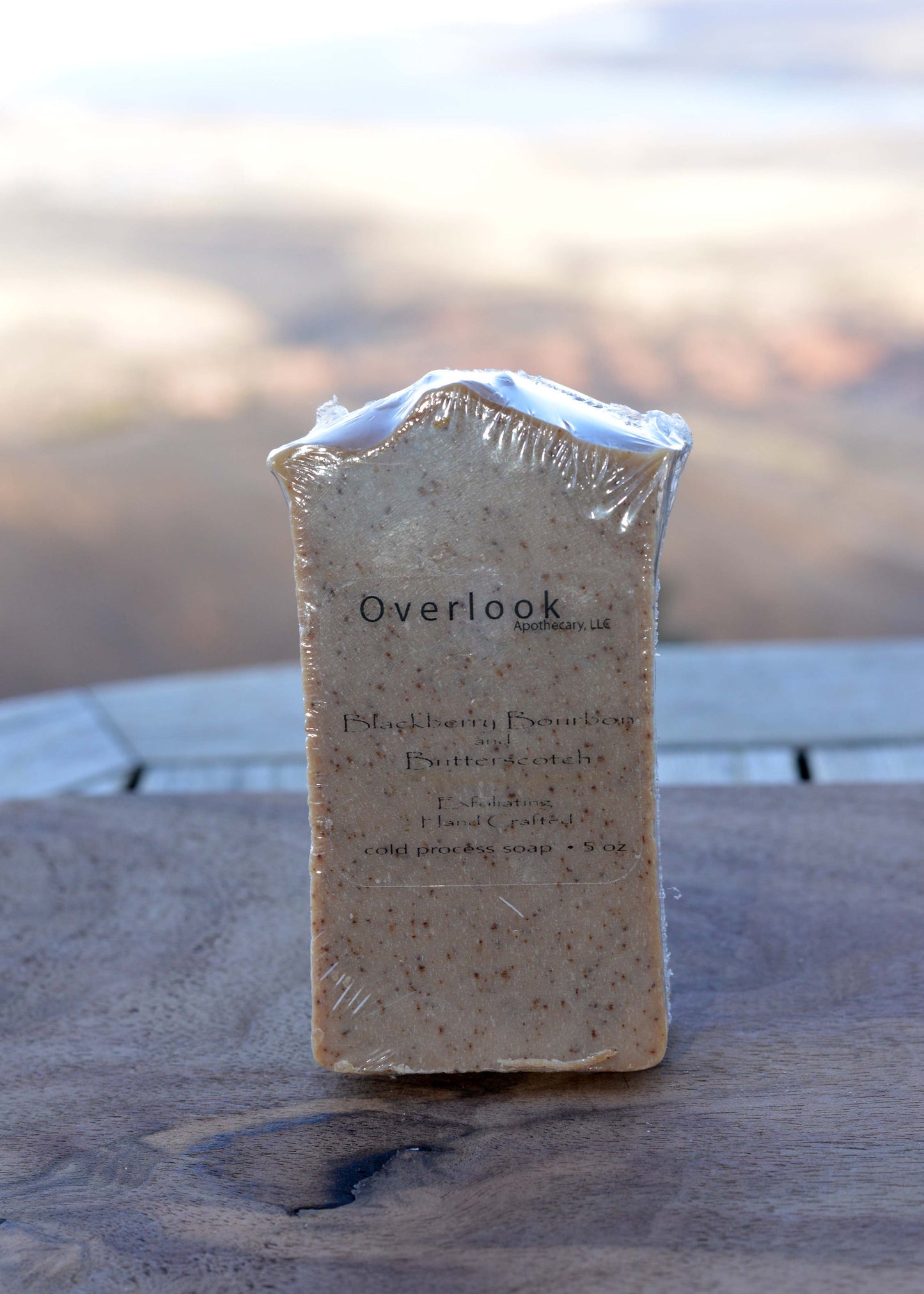 Cold process bar soap Blackberry Bourbon Butterscotch.